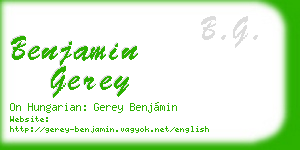 benjamin gerey business card