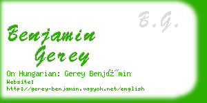 benjamin gerey business card